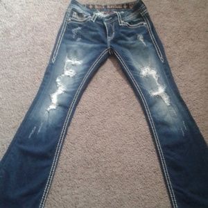 Rock Revival Deconstructed Jeans